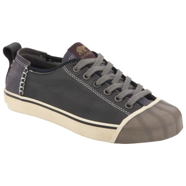 Sorel Sentry Sneaker Leather Dame, Black